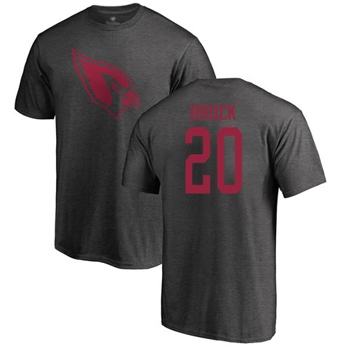 Arizona Cardinals Men Ash Tramaine Brock One Color NFL Football #20 T Shirt->nfl t-shirts->Sports Accessory